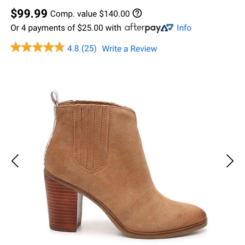 Tan dolce vita booties